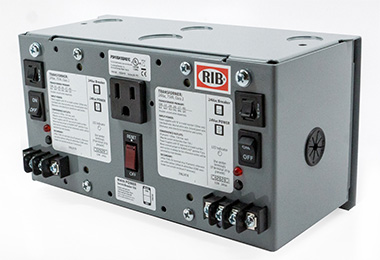 PSH100A100AB10 psh100a100ab10, AC Power Supply, (2) 100VA, enclosed, 120 VAC to 24 VAC, 10A breaker, aux. output, terminal strip